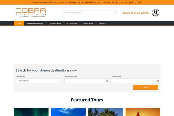 BookYourTravel theme site design template sample