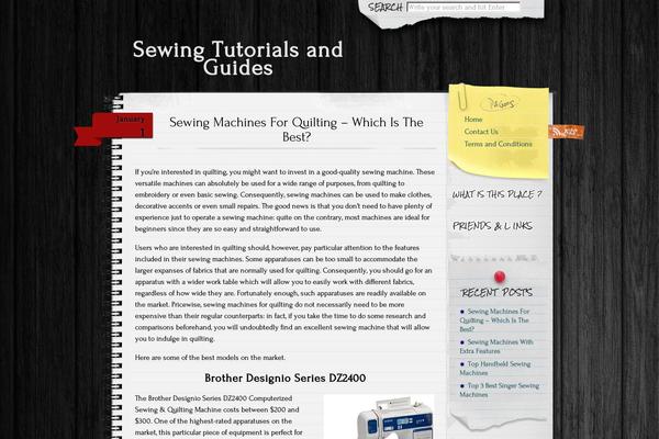 Anarcho Notepad theme site design template sample