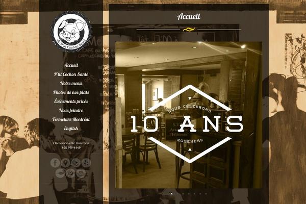 Eatery theme site design template sample