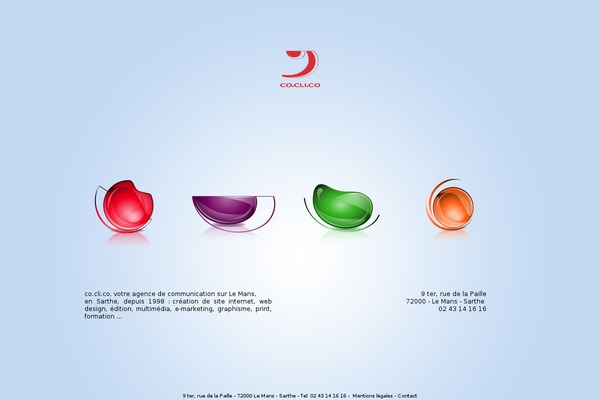 coclico.fr site used Qresponsive