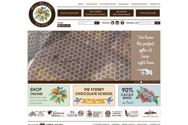 Coco theme site design template sample