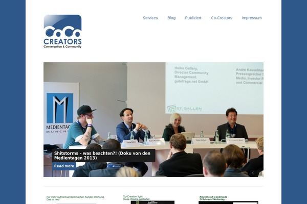 cococreators.net site used Portfolio