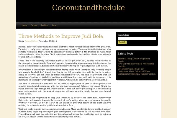 coconutandtheduke.com site used Moustache