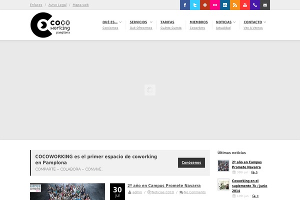 CoWorker theme site design template sample