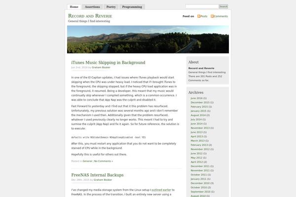 Misty Look theme site design template sample