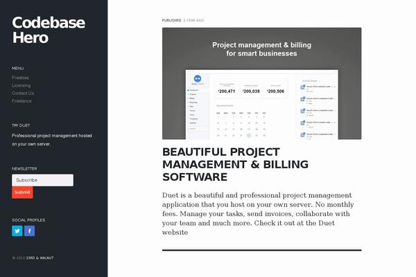 Blooog theme site design template sample