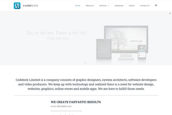 TheFox theme site design template sample