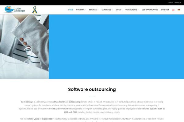 Node theme site design template sample