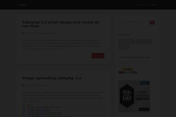 Site using Facebook Like Box plugin