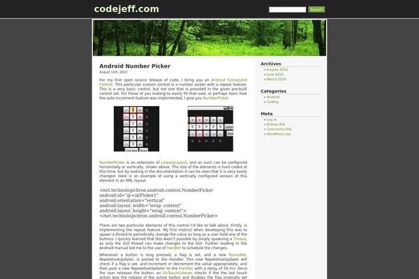 RCG Forest theme site design template sample