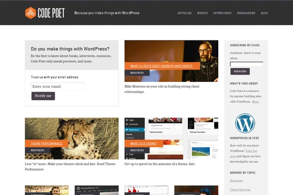 A8c theme site design template sample