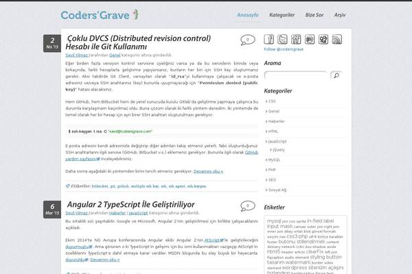 codersgrave.com site used Codersgrave