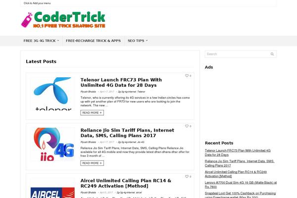 codertrick.com site used REHub
