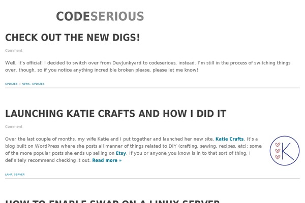 codeserious.com site used Codeserious