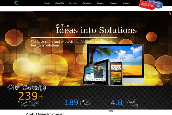 Satellite theme site design template sample