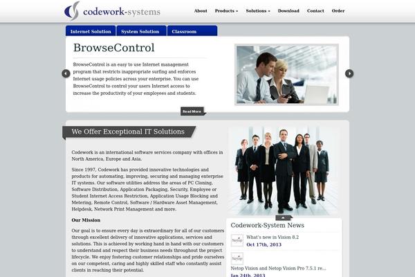 eBusiness theme site design template sample