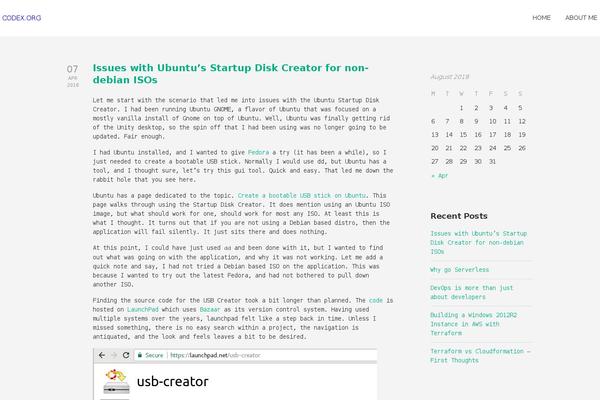 codex.org site used Gently