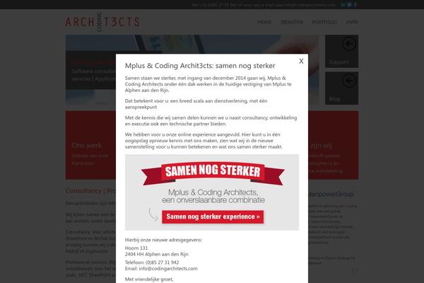 codingarchitects.com site used Mplus
