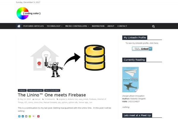 Site using CodeColorer plugin