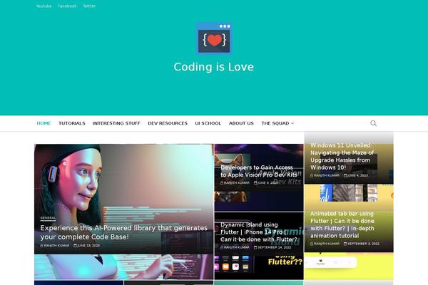 Magbook theme site design template sample