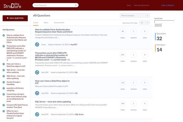 QAEngine theme site design template sample