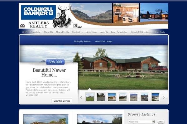 ElegantEstate theme site design template sample