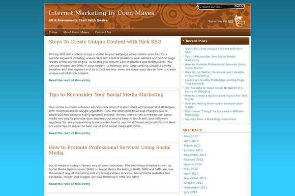 Flexsqueeze theme site design template sample