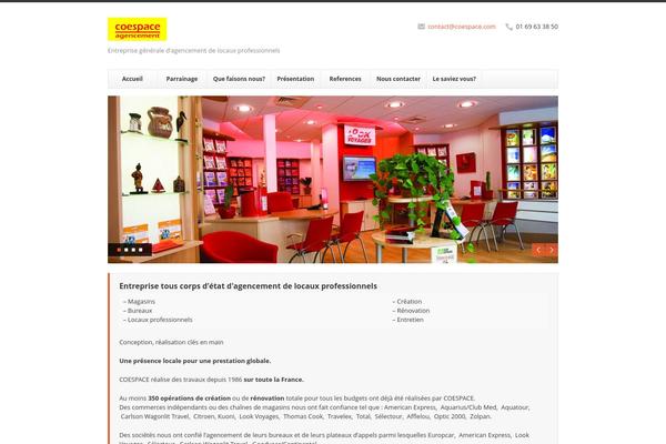 Finesse theme site design template sample