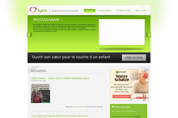 Coeur theme site design template sample