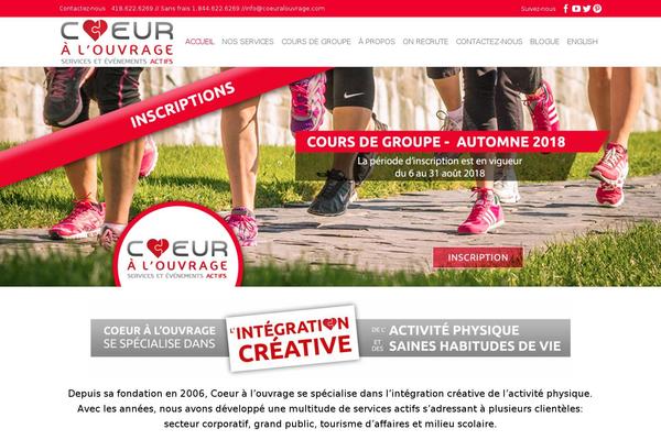 Coeur theme site design template sample