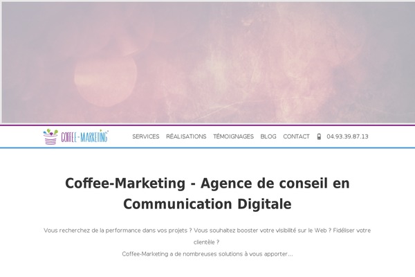 Coffee & Cream theme site design template sample