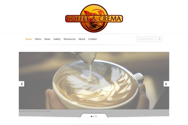 Evolution theme site design template sample