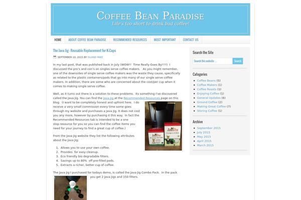 Lifestyle theme site design template sample