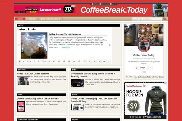 Cover WP theme site design template sample