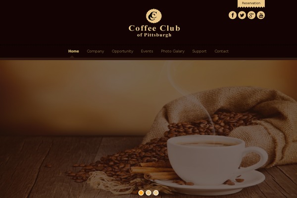 Dine & Drink theme site design template sample