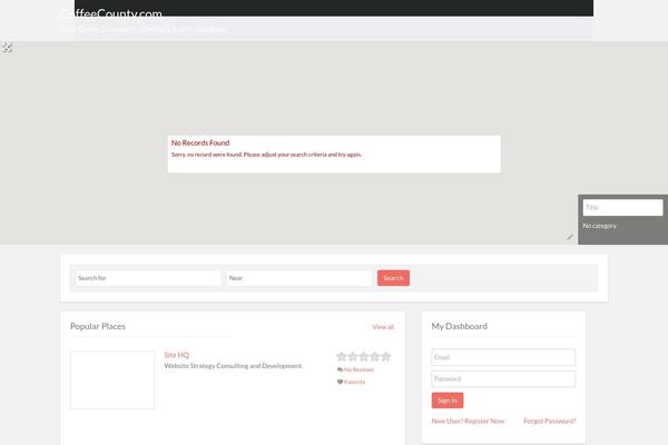 Directory theme site design template sample