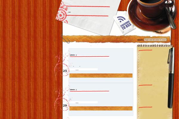Morning Coffee theme site design template sample