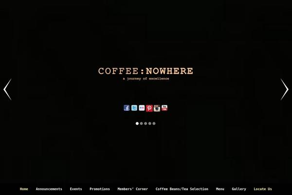 Coffee theme site design template sample