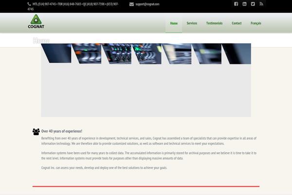 Site using Wpglow-builder plugin
