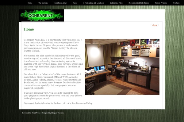 cohearent.com site used Influx