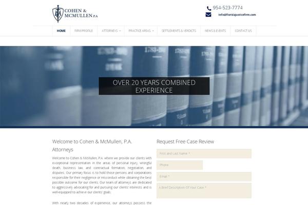 Salient theme site design template sample