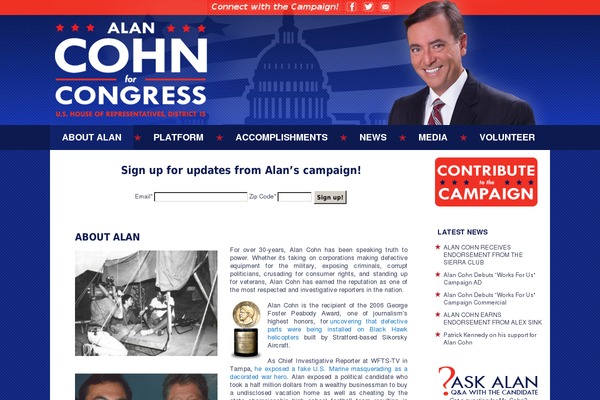 cohnforcongress2014.com site used Cohncongress_theme