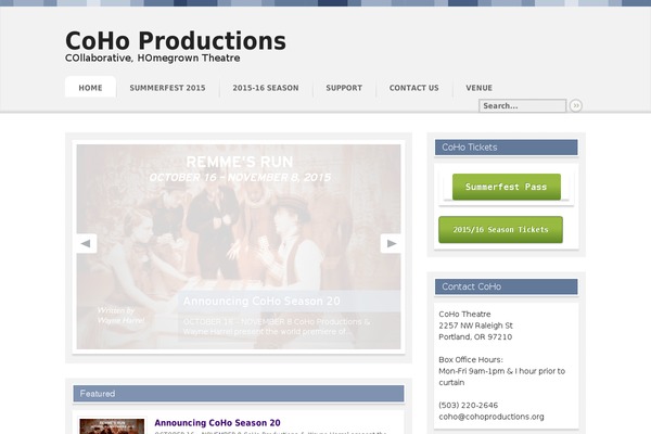 Continuum theme site design template sample