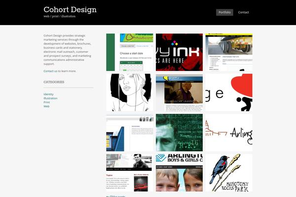 Portfolio Press theme site design template sample
