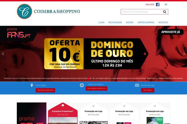 coimbrashopping.pt site used Sierra-shopping
