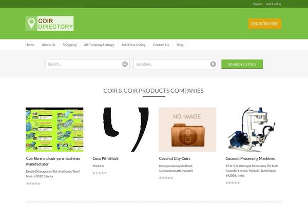 coirdirectory.com site used GeoCraft V2