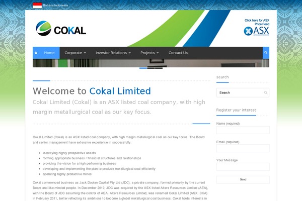 Atlantis theme site design template sample