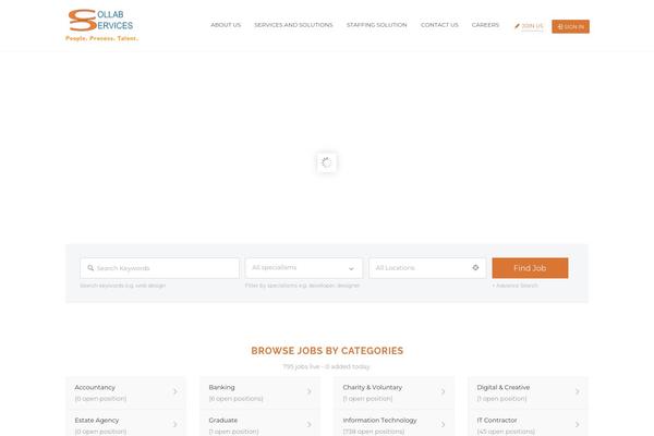 Site using Jobhunt-apply-with-facebook plugin