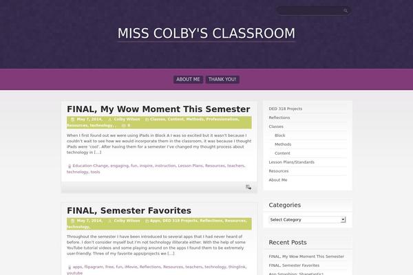 Purple Pro theme site design template sample