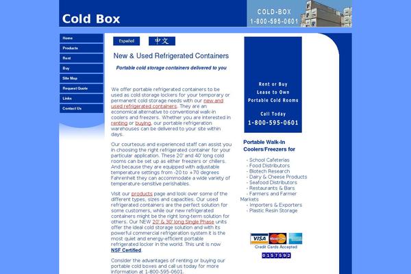 cold-box.com site used Virtue Premium
